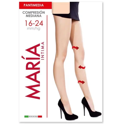 Pantimedia María Intima Mediana Compresión para Mujer