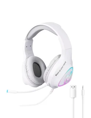 Audífonos Gamer Over-Ear Techzone Nsacau01 alámbricos con cancelación de ruido
