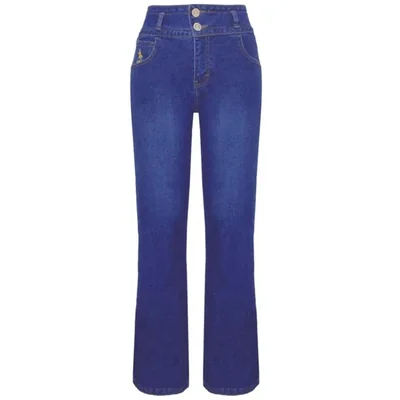 Jeans Pump Up Recto Pretina Ancha Royal Polo Club para Mujer
