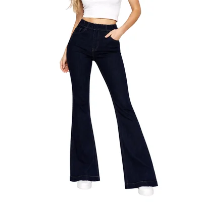 Jeans Acampanado con Elástico para Mujer