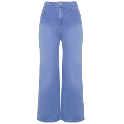 Jeans Corte Wide Leg Jeans Beronna para Mujer