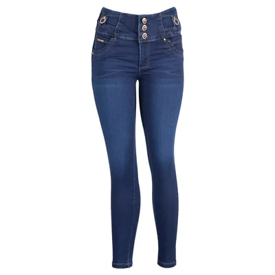 Jeans 3 Botones Ciclon Jeans Regular Fit Recto para Mujer