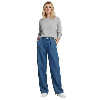 Jeans Wide Leg Relaxed para Mujer