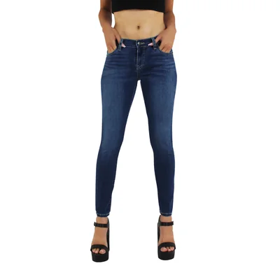 Jeans Innermotion Azul Marino Corte Skinny Estilo 1409 Para Mujer.