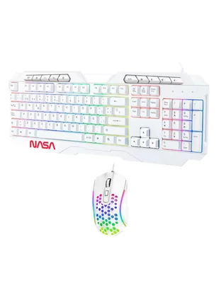 Mouse y Teclado Techzone Gamer RGB NASA