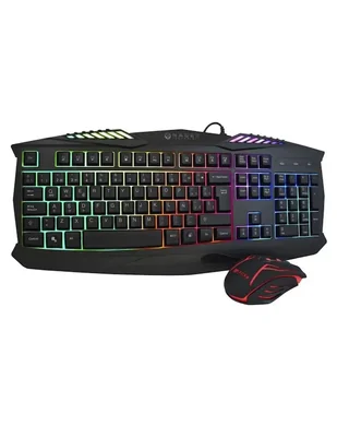 Set Teclado y Mouse Gamer Naceb RGB USB negro NA-617