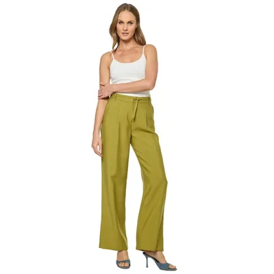 Pantalón Corte Recto con Cinturón Foley's para Mujer