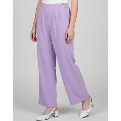Pantalón Mujer Moda Recto Lila Stfashion 79305825
