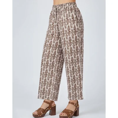 Pantalón Mujer Moda Recto Café Stfashion 64105804