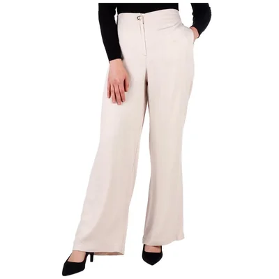 Pantalón Liso Tiro Alto Corte Recto Zucca para Mujer