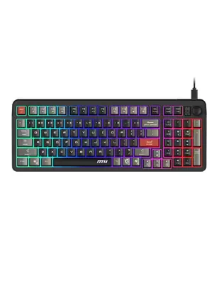 Teclado gamer alámbrico Msi Forge