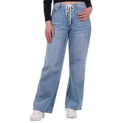 Pantalón Mezclilla Holgado Cordón Ajustable Lifestyler Mujer