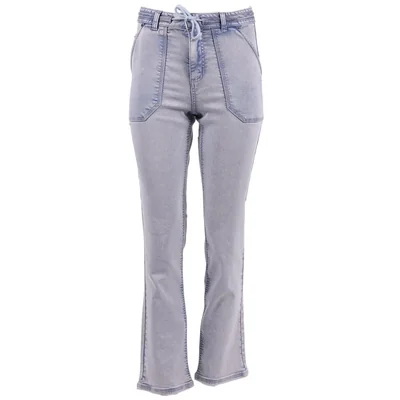 Pantalón Denim Corte Amplio con Jareta Dex para Mujer