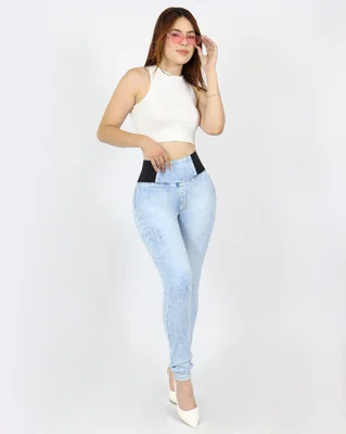 Jeans Dama Pantalones Mujer Colombiano Pompa Jeans