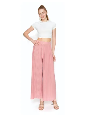 PAQUETE 10 PIEZAS Pantalón Plisado de Pierna Ancha