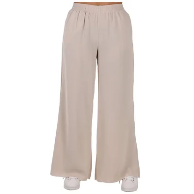 Pantalón Corte Amplio Liso Casual Black Tape Mujer