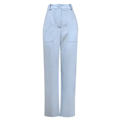 Pantalón Recto en Color Azul Claro para Mujer City Femme