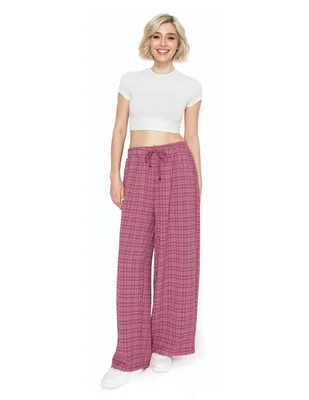 PAQUETE 10 PIEZAS Pantalón Ancho a Cuadros