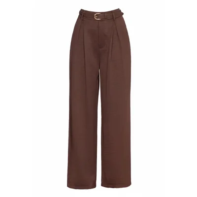 Pantalón Liso Amplio Ecof By Fashion para Mujer