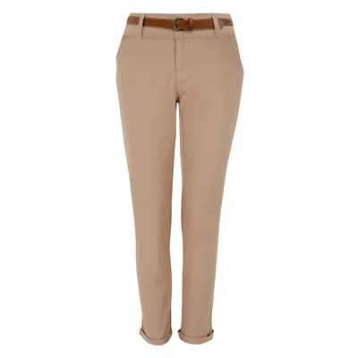 Pantalón Skinny con Cinturón Elle para Mujer