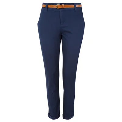 Pantalón Skinny con Cinturón Elle para Mujer