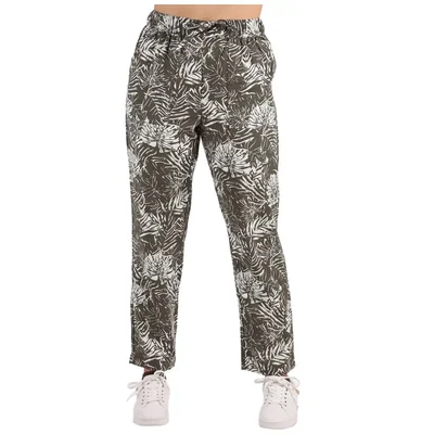 Pantalón Estampado Hojas de Palmera Algodón Arqueology Mujer