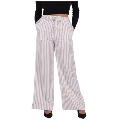 Pantalón Rayas Palazzo Cintura Elástica Lifestyler Mujer