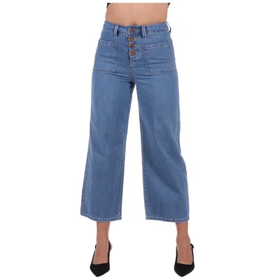 Pantalón Mezclilla Wide Leg Arqueology para Mujer