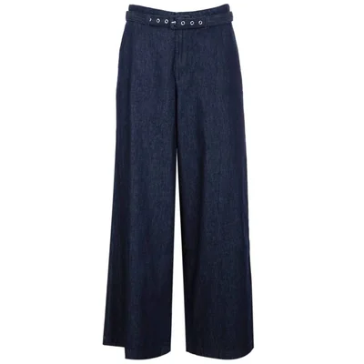 Pantalón de Mezclilla Amplio con Cinturón Voltaire & Voltaire