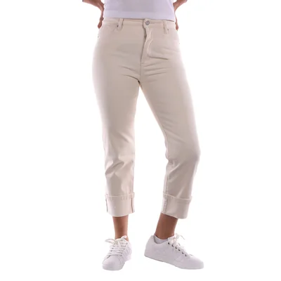 Pantalón Recto con Doblez Arqueology para Mujer