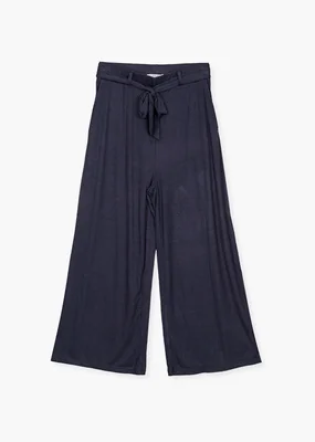 Pantalón holgado con cinturón dama Losan