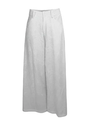 Pantalón palazzo Carina J&B color blanco para mujer Chico