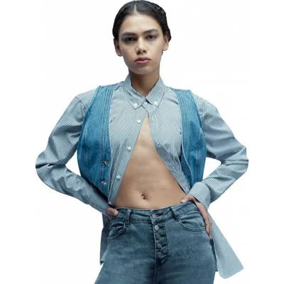 Jeans casual dama gris Atmosphere Dnm modelo 0345