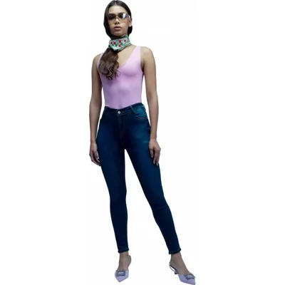 Jeans casual dama azul indigo Atmosphere Dnm modelo 0345