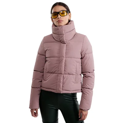 Chamarra casual capitonada color rosa, de mujer, marca Holly Land, mod. 1093118