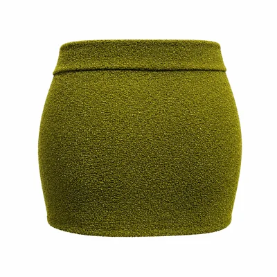 Minifalda ajustada con brillos glitter