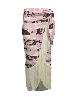 Falda estampada Frange J&B Beige