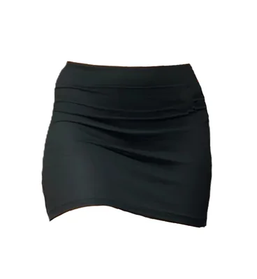 MINIFALDA AJUSTABLE NEGRA DE LICRA ESTIRABLE