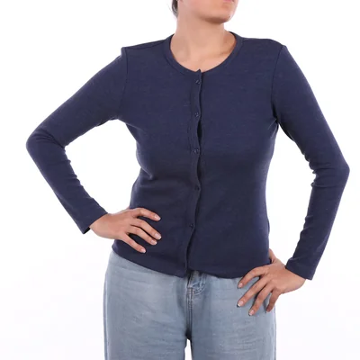 Cardigan con Botones y Cuello Redondo Arqueology para Mujer