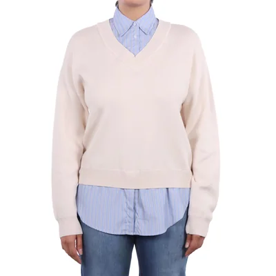 Suéter Cuello en V Life Styler para Mujer