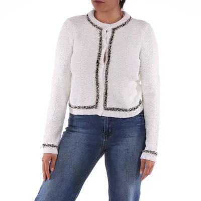 Suéter con Textura y Detalle Life Styler para Mujer