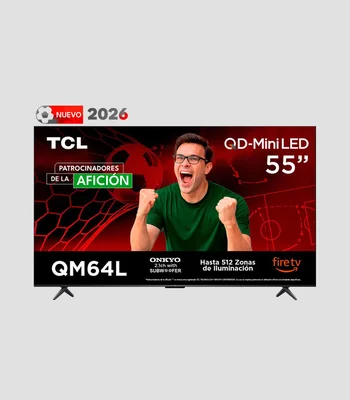Pantalla 55 Pulgadas Plana Mini-LED 4K Fire TV 55QM64L