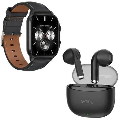 Smartwatch G Tide S5 Pro con Audifonos G Tide L21 Negro