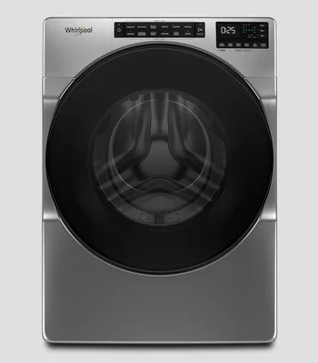 Lavadora de carga Frontal 23 Kg con pedestal Gris cromado