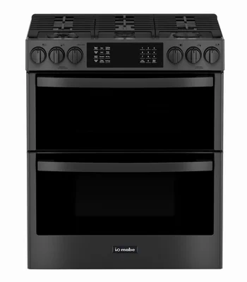 Estufa de piso con doble cavidad Gas LP 30quot Negra