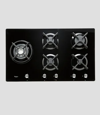Parrilla de Gas Natural a LP On Glas 5 Quemadores AKT935NB Negra