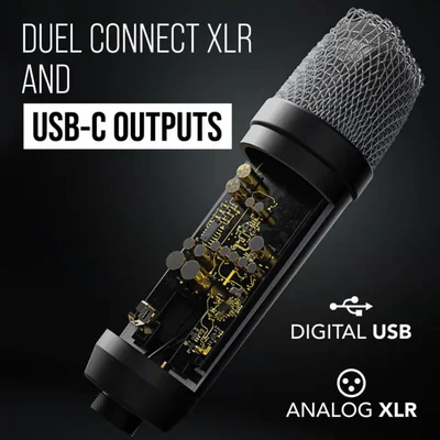 Micrófono de condensador de estudio Rode NT1 de quinta generación con XLR/USB
