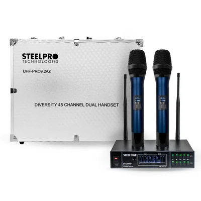 Microfono UHF-PRO9.2-AZ Steelpro Frecuencia Multicanal