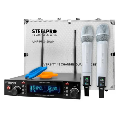 MICROFONO PROFESIONAL UHF-PRO120WH STEELPRO