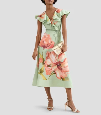 Vestido midi con estampado Matilda Mujer